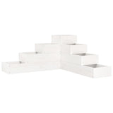 Vidaxx plantekasse 4-lags 80,5x79x36 cm massiv fyrretræ hvid
