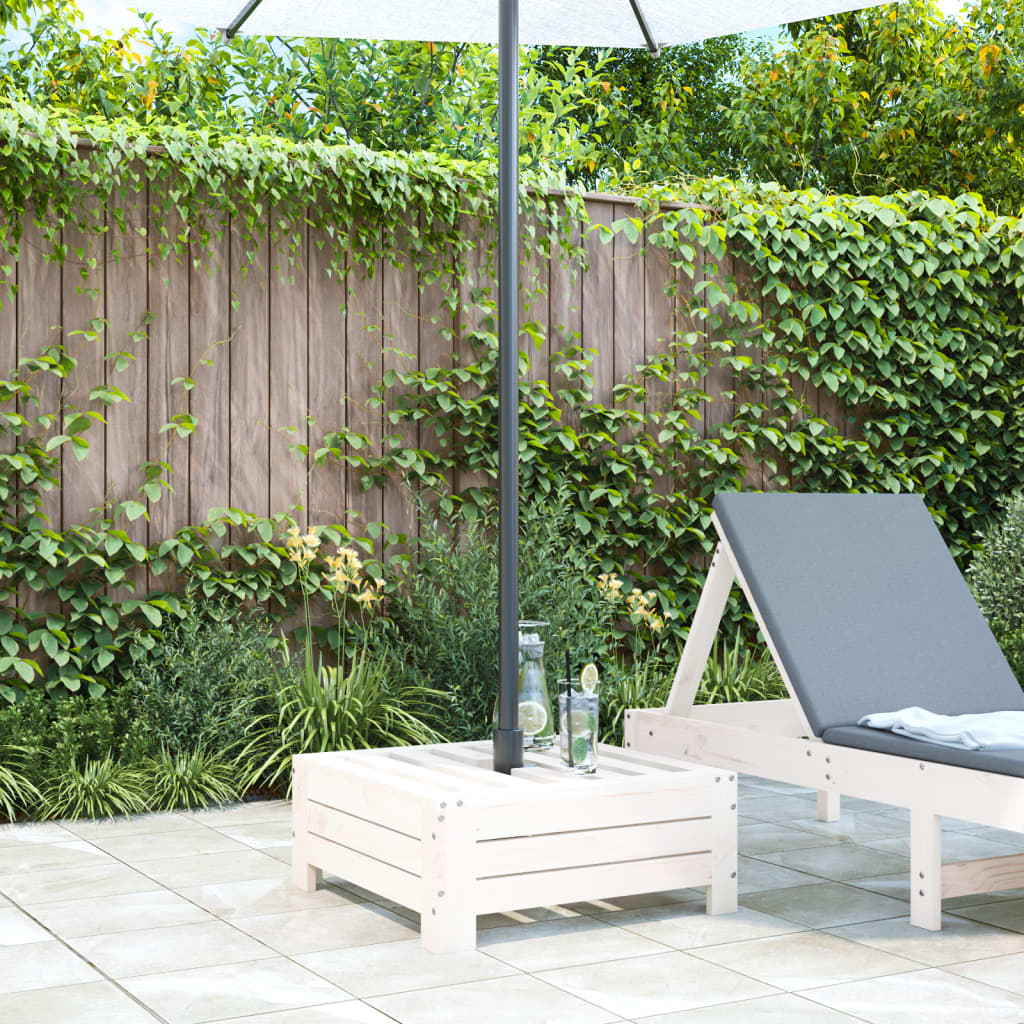 Vidaxx Parasol Base Cover Solid Pine Wood White