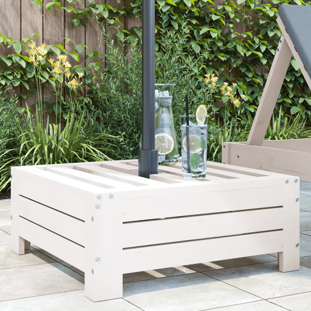 Vidaxx Parasol Base Cover Solid Pine Wood White