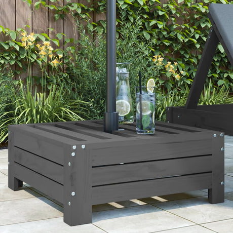 Vidaxx Parasol Base Cover Solid Pine Wood Grey
