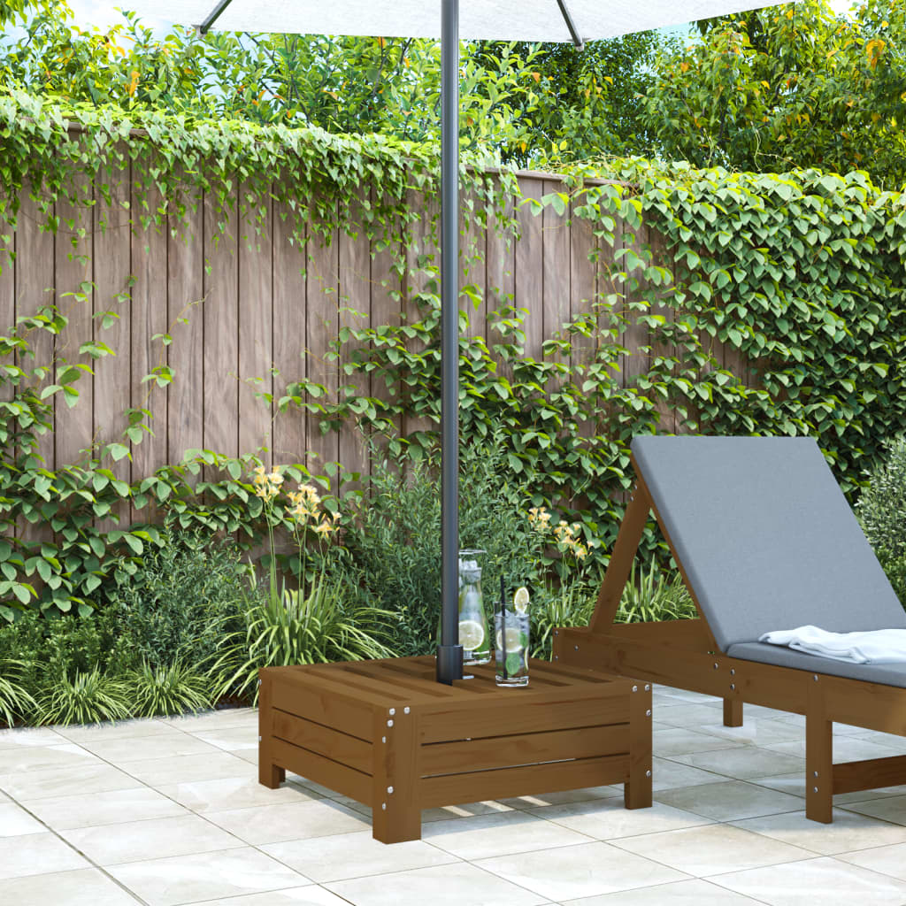 Vidaxx Parasol Base Cover Solid Pine Wood Honey Brown