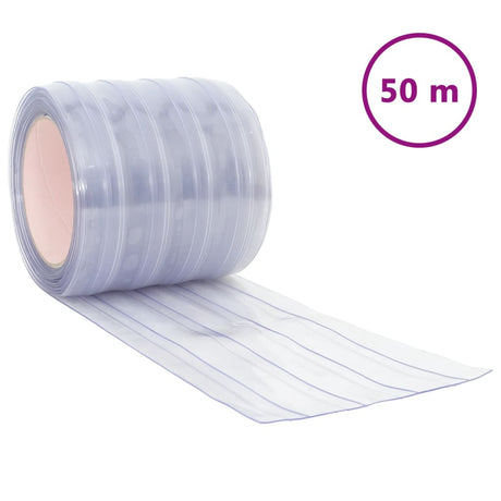 Vidaxx Door Curtain 200x1,6 mm 50 m PVC Gennemsigtig