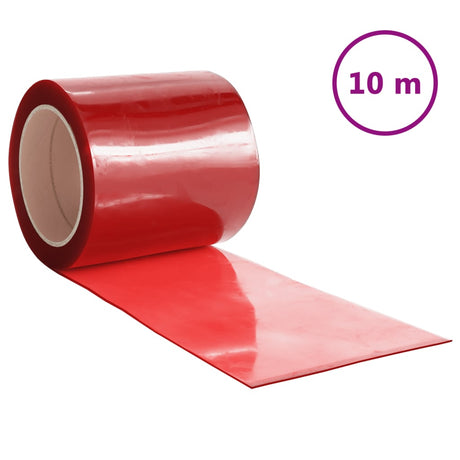 Vidaxl Door Curtain 200x1,6 mm 10 m PVC Rød