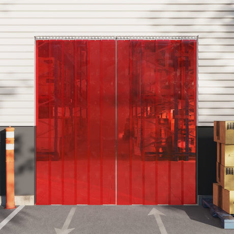 Vidaxl Door Curtain 200x1,6 mm 10 m PVC Rød