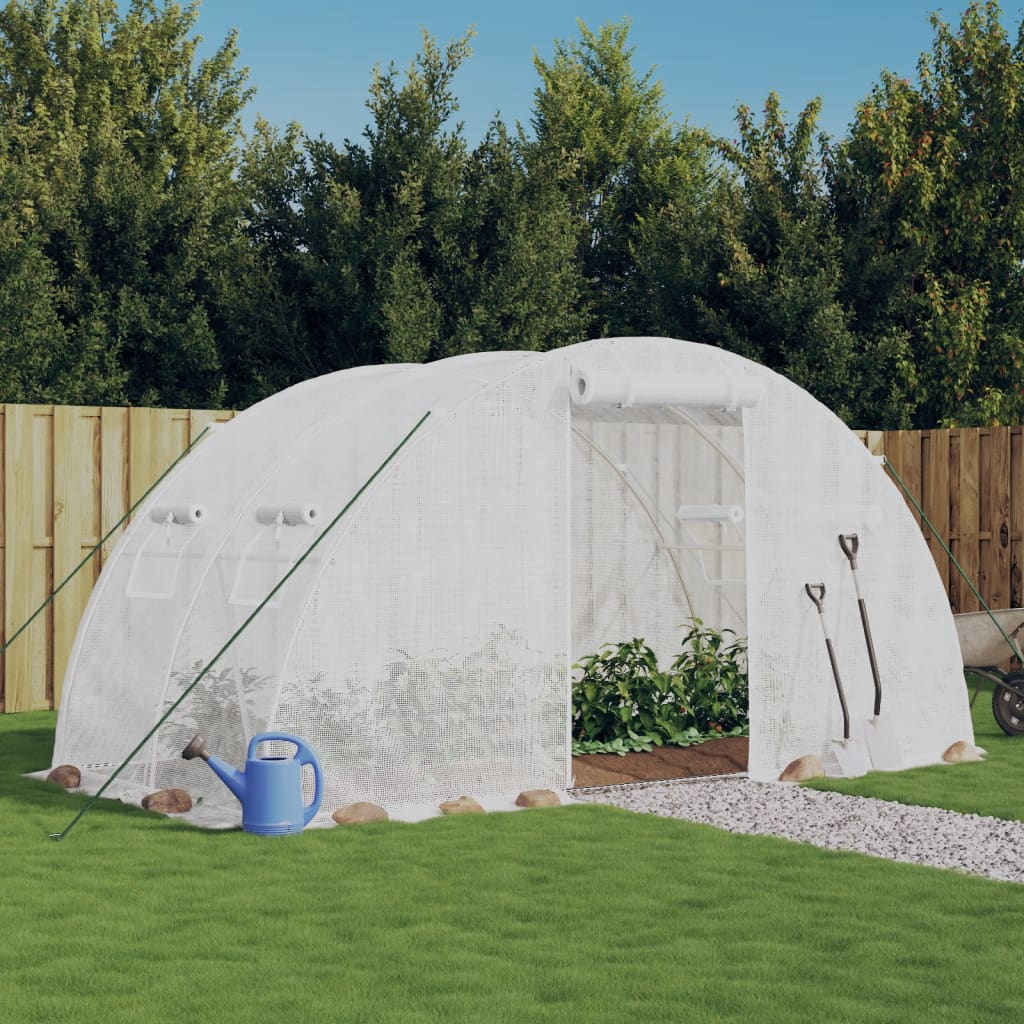 Vidaxxl Garden Greenhouse med stålramme 8 m² 4x2x2 m