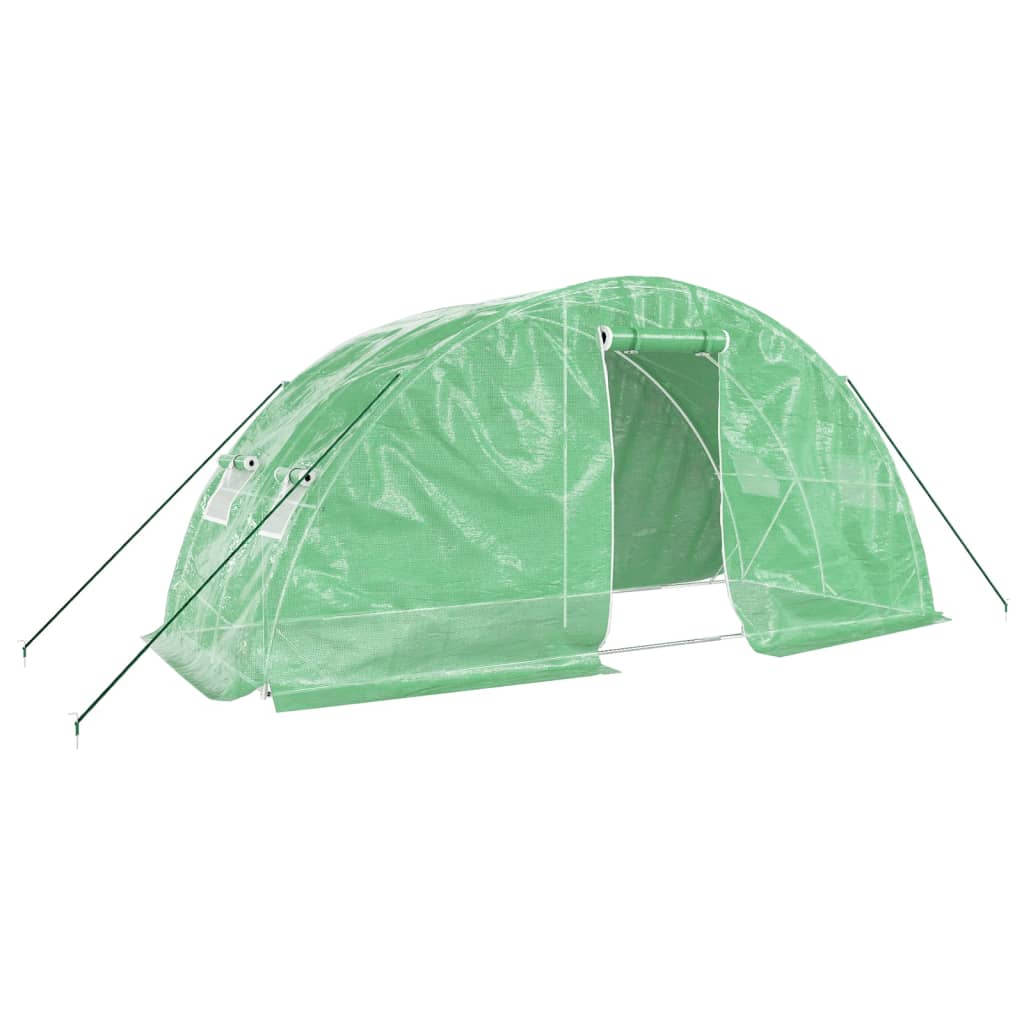 Vidaxxl Garden Greenhouse med stålramme 10 m² 5x2x2,3 m