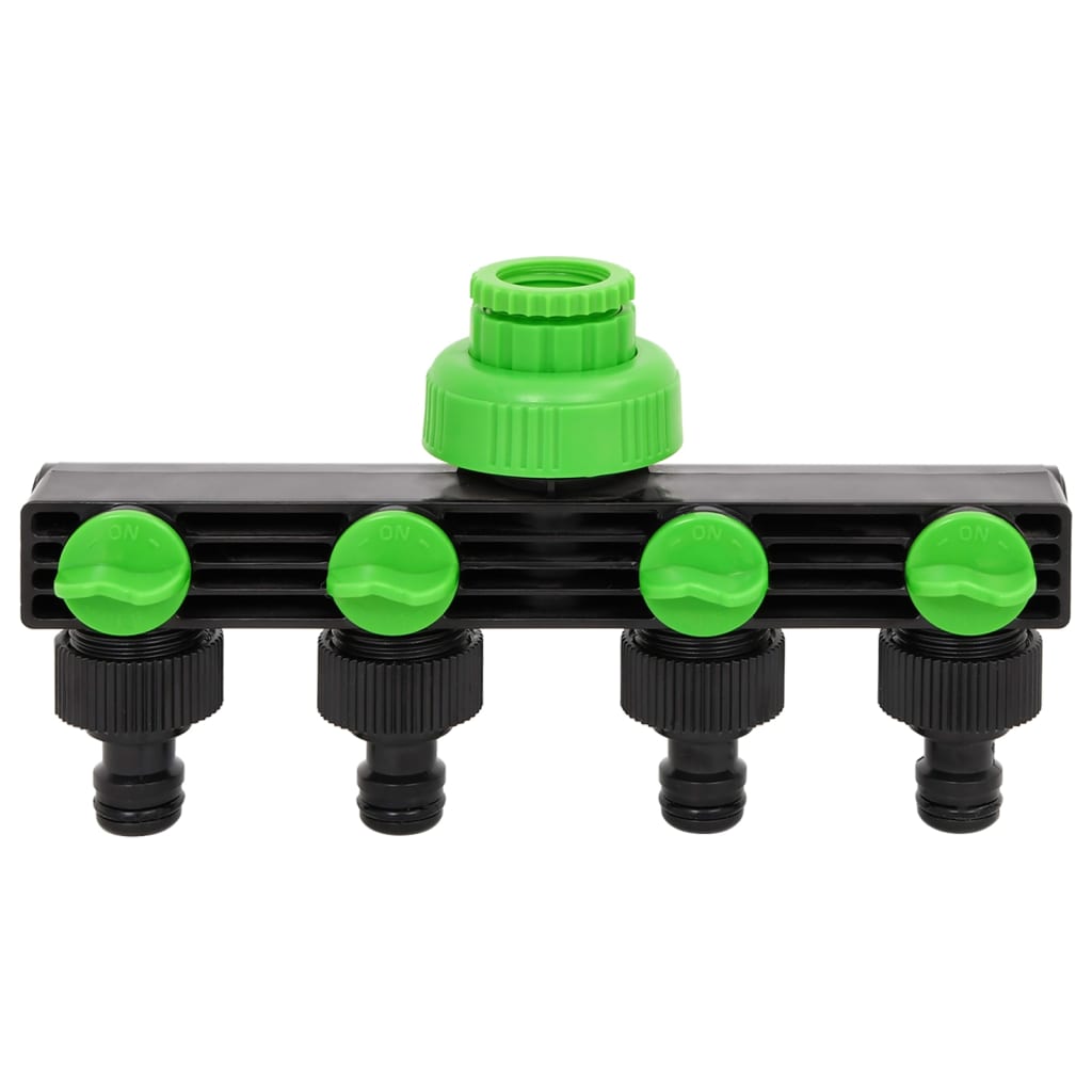Vidaxx Tap Adapter 4-vejs 19,5x6x11 cm ABS PP Green og Black