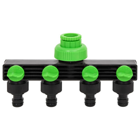 Vidaxx Tap Adapter 4-vejs 19,5x6x11 cm ABS PP Green og Black