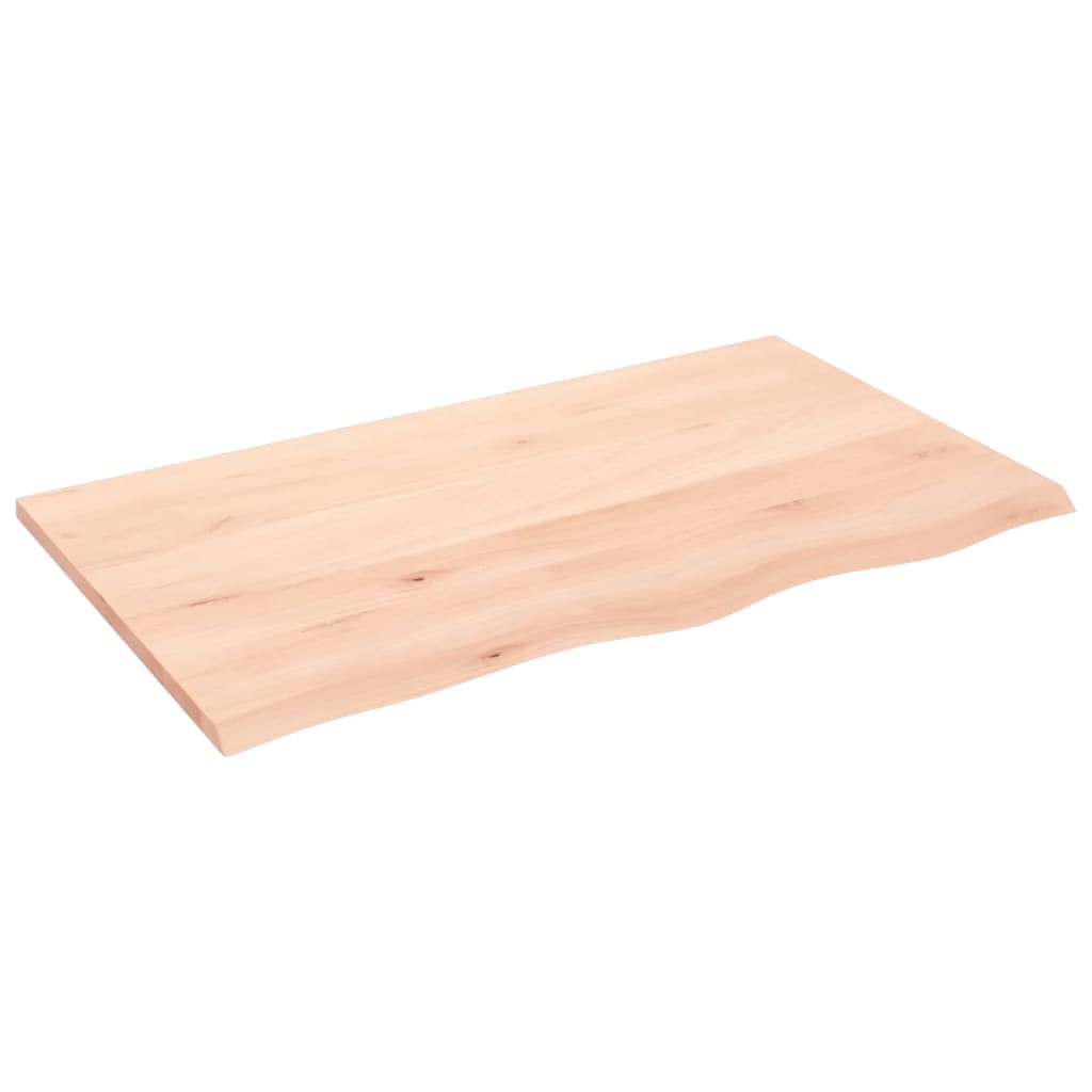 Vidaxl wandschap 100x60x2 cm onbehandeld massief eikenhout