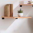 Vidaxl wandschap 40x60x2 cm behandeld massief eikenhout lichtbruin