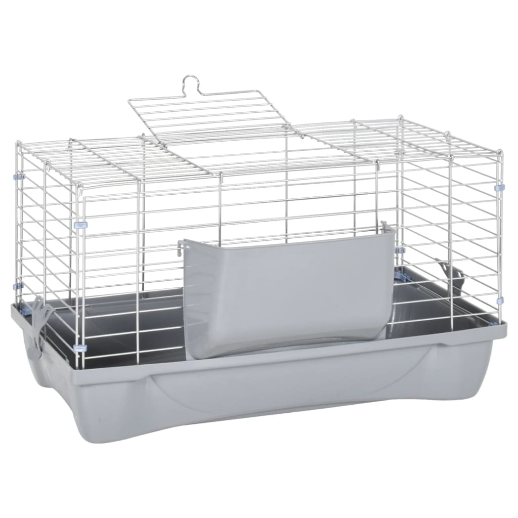 Vidaxl Animal Loft Små dyr 58x32x31 cm polypropen og metalgrå
