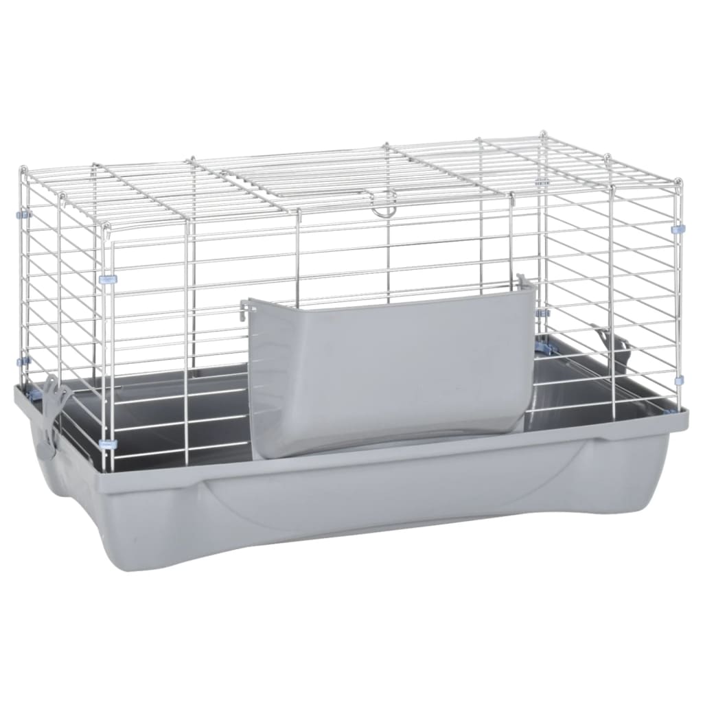 Vidaxl Animal Loft Små dyr 58x32x31 cm polypropen og metalgrå