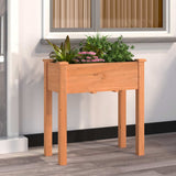 Vidaxx plantekasse med foring 71x37x76 cm massiv fyrretræ brun