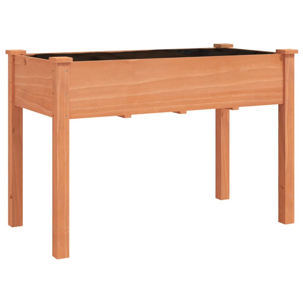 Vidaxx planter med foring 118x59x76 cm fast fyrretræ brun