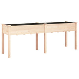 Vidaxx planter med foring 203x53x76 cm fast fyrretræ