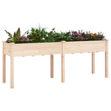 Vidaxx planter med foring 203x53x76 cm fast fyrretræ