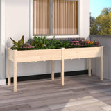 Vidaxx planter med foring 203x53x76 cm fast fyrretræ