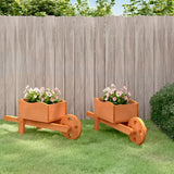 VIDAXX Planters Wheelbarrow 2 PCS 47x15x19 cm Solid fyrretræ