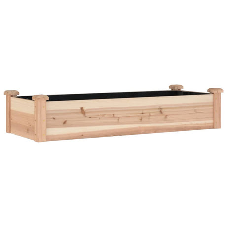 Vidaxx planter hævet med foring 120x45x25 cm fast fyrretræ