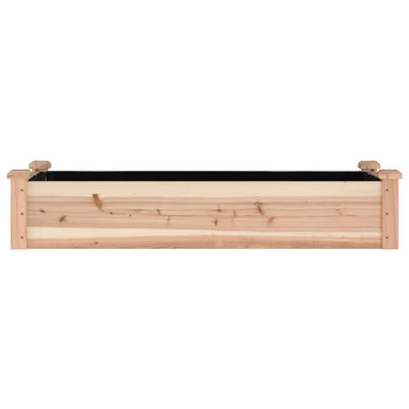 Vidaxx planter hævet med foring 120x45x25 cm fast fyrretræ