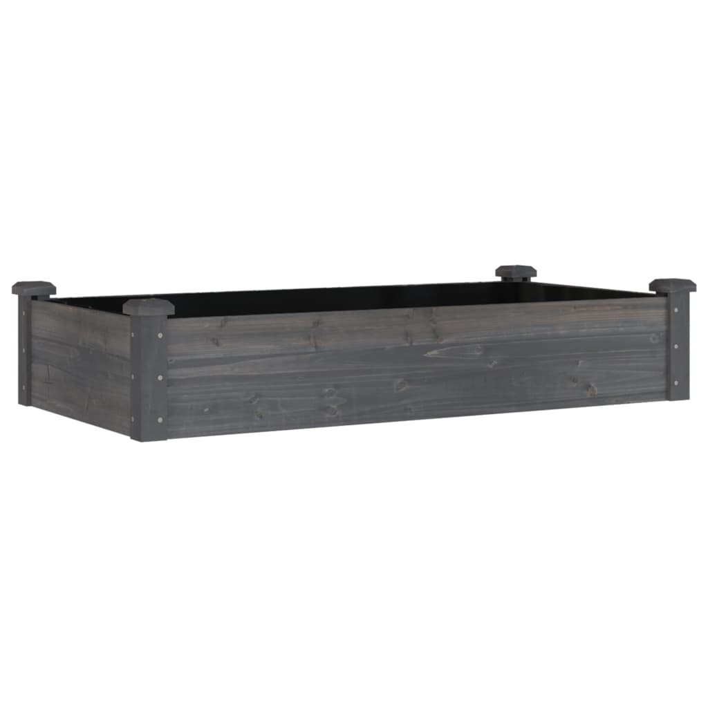 Vidaxx planter hævet med foring 120x60x25 cm fyrretræ