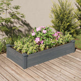 Vidaxx planter hævet med foring 120x60x25 cm fyrretræ