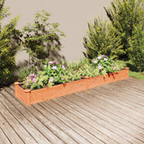 Vidaxx planter hævet med foring 240x45x25 cm fyrretræ brun