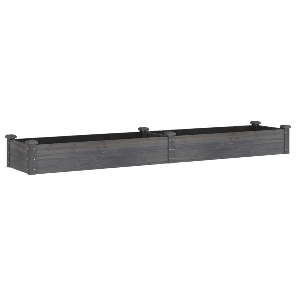Vidaxx planter hævet med foring 240x45x25 cm fyrretræ
