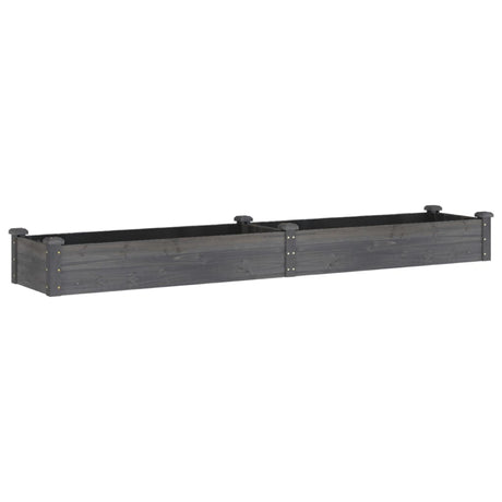 Vidaxx planter hævet med foring 240x45x25 cm fyrretræ