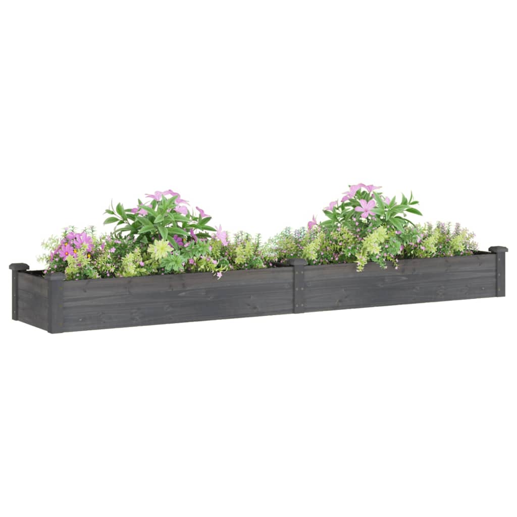 Vidaxx planter hævet med foring 240x45x25 cm fyrretræ