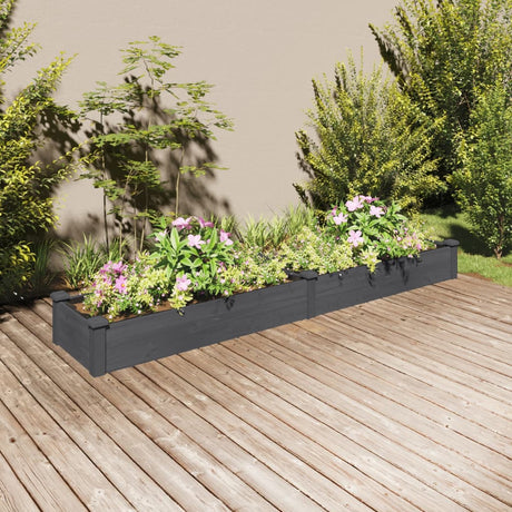 Vidaxx planter hævet med foring 240x45x25 cm fyrretræ