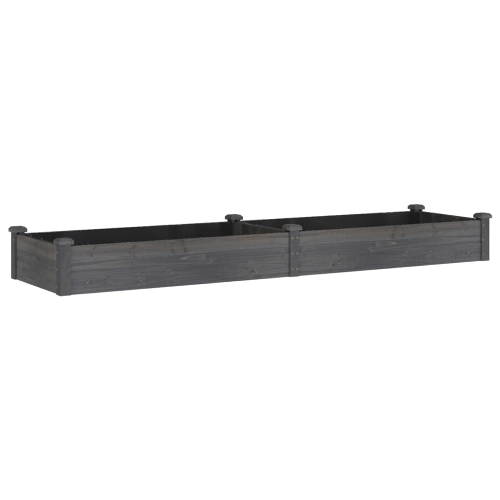 Vidaxx planter hævet med foring 240x60x25 cm fyrretræ