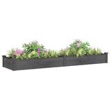 Vidaxx planter hævet med foring 240x60x25 cm fyrretræ