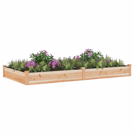 Vidaxx planter hævet med foring 240x120x25 cm fast fyrretræ