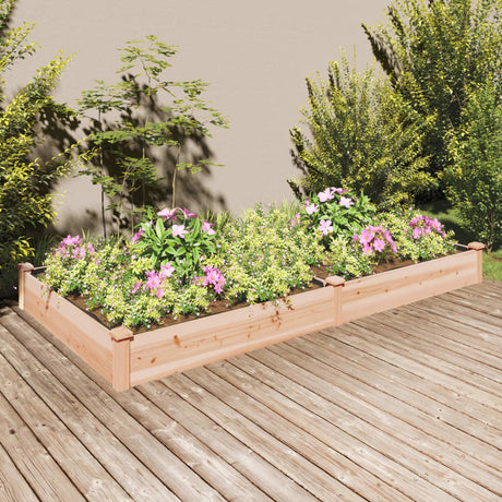 Vidaxx planter hævet med foring 240x120x25 cm fast fyrretræ