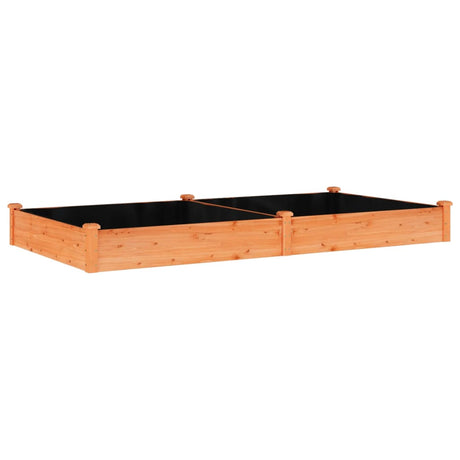 Vidaxx planter hævet med foring 240x120x25 cm fyrretræ brun