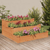 Vidaxx planter hævet 120x120x56 cm fast fyrretræ brun