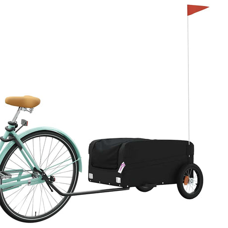 Vidaxl Bicycle Trailer 30 kg Iron Black