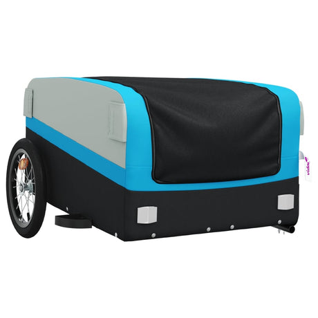 Vidaxl cykeltrailer 45 kg Iron sort og blå