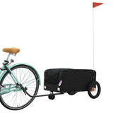Vidaxl Bicycle Trailer 30 kg Iron Black