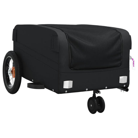 Vidaxl Bicycle Trailer 30 kg Iron Black