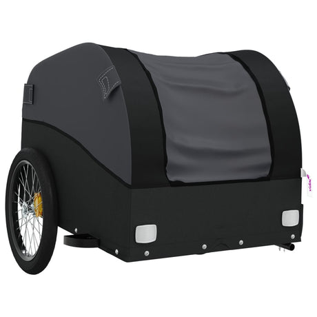 Vidaxl Bicycle Trailer 30 kg Iron Black