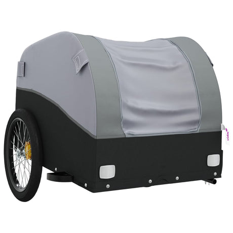 Vidaxl cykeltrailer 45 kg jern sort og grå