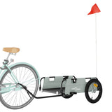 Vidaxl Bicycle Trailer Oxford stof og jerngrå