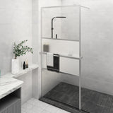 Vidaxl walk-in brusindkapsling med hylde 100x195 cm ESG Glass Aluminium Chrome
