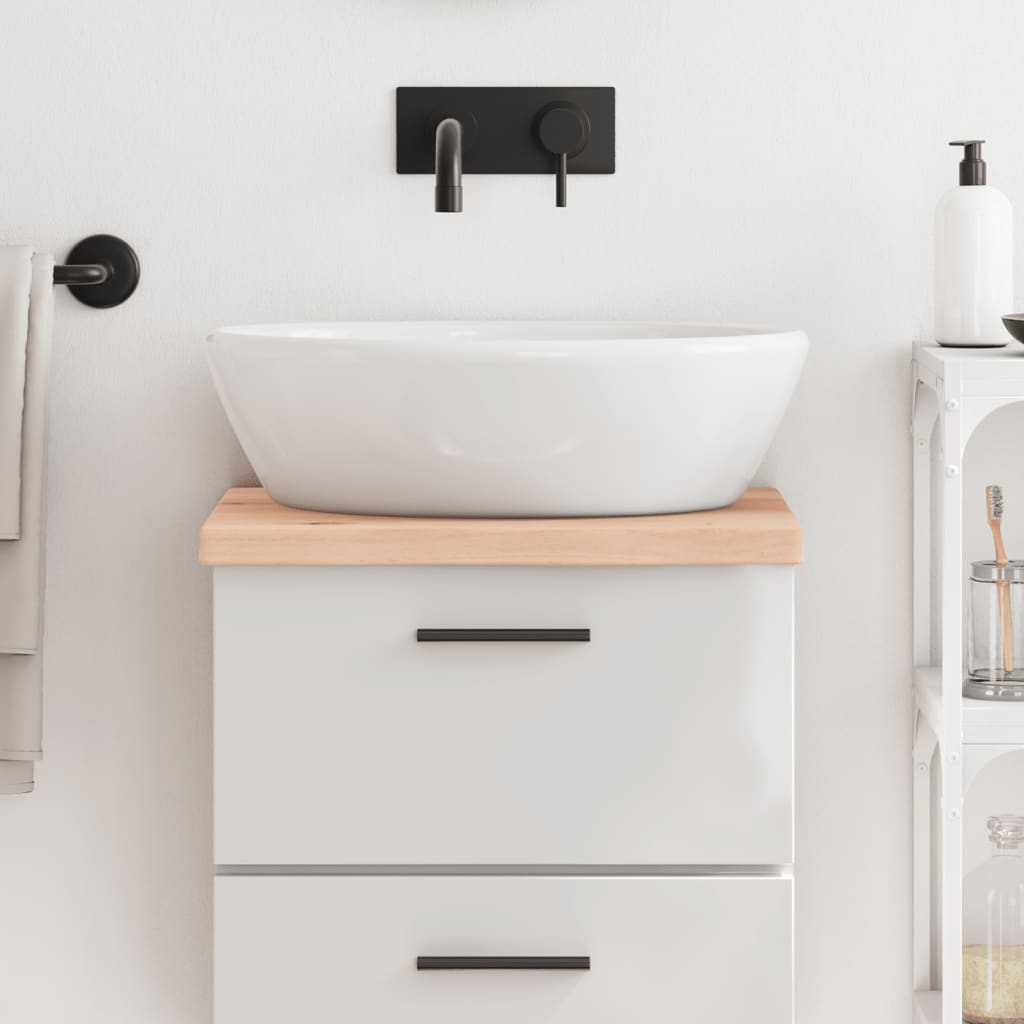 Vidaxx Washbasin Top 40x30x (2-4) cm ubehandlet fast træ