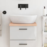 Vidaxx Washbasin Top 40x40x (2-4) cm ubehandlet fast træ