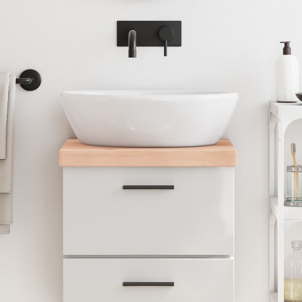 Vidaxx Washbasin Top 40x40x (2-6) cm ubehandlet fast træ