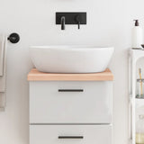 Vidaxx Washbasin Top 40x50x (2-4) cm ubehandlet fast træ