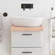 Vidaxx Washbasin Top 40x50x (2-6) cm ubehandlet fast træ